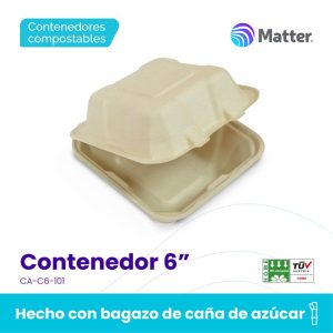 Contenedor 6" Bagazo de Caña
