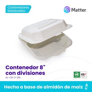 Contenedor 8" con Divisiones - Almidón de Maíz