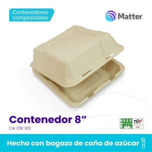 Contenedor 8" Bagazo de Caña