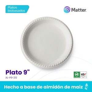 Plato 9" - Almidon de Maíz