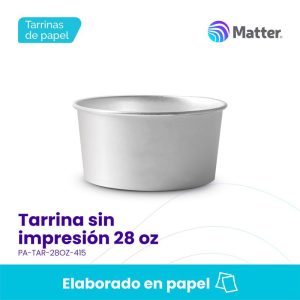 Tarrina sin impresión 28 oz
